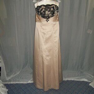 Alexia Designs Prom Dress Gold Color Size 10